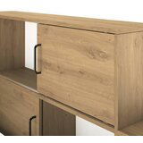 MID.YOU POSTELJA S PREDALOM 90 cm x 200 cm , bela, hrast artisan | Shoptok.si