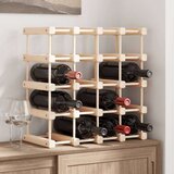 vidaXL Stalak za vino za 20 boce 46 5x23x46 5 cm masivna borovina | shoptok.hr