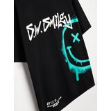Sinsay Pamučna majica s printom na leđima Smiley World | shoptok.hr
