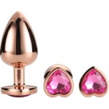 DREAMTOYS Gleaming Love - dear anal cone dildo set - rosegold (3 dijela) Cijene