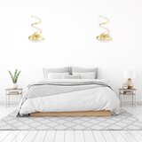 Toolight ZIDNA SVJETILJKA LED SPRING UP APP830-W ZLATNA | shoptok.hr