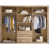 Venda OMARA S KLASIČNIMI VRATI, bela, barve hrasta | Shoptok.si