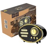 hoco. Brezžični zvočnik, Bluetooth, retro, 1200 mAh, 5 h, 5 W, črn - BS25 Time, Bluetooth, retro, črn | Shoptok.si