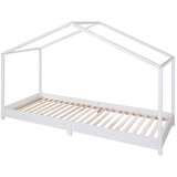 Roba Bela otroška postelja v obliki hiške 90x200 cm Montessori – Cene