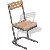 vidaXL Jedilni stoli 4 kosi Masivna Tikovina, (20827165) | Shoptok.si