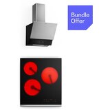 Klarstein Verosteel steklokeramična kuhalna plošča + Verosteel brezglava napa | 45 cm Cene