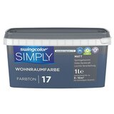 SWINGCOLOR Boja za zid Simply (Plava – br. 17, Mat, 1 l) | shoptok.hr