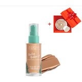 Physicians Formula butter belive it tečni puder sa korektorom, medium, 30ml + mineral glow pearls bronzer, translucent Cene