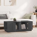  Klubska mizica siva 110x50x40 cm trdna borovina, (20711623) | Shoptok.si