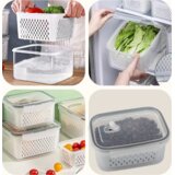 Set posuda za hranu s unutarnjim košaricama - 4 komada | Shoptok.si