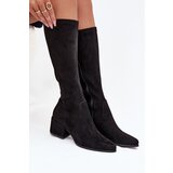 Sergio Leone Women's Low Heel Eco Suede Boots | Shoptok.si