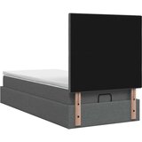  Krevet od pjene s madracem i LED-om Tamnosiva 90 x 200 cm | shoptok.hr