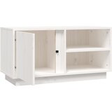 TV ormarić bijeli 80 x 35 x 40,5 cm od masivne borovine | Eponuda.com