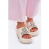 Boto Ladies Foam Slippers On Massive Sole With Bear Light Beige Lamira | Shoptok.si