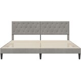  Krevetna konstrukcija Svjetlosiva 180 x 200 cm Baršun | Eponuda.com