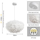 Brilagi Luster na sajli FEATHER 3xE27/40W/230V Ø 50 cm bela | Eponuda.com