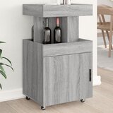 vidaXL Barski voziček siva sonoma 50x41x89 cm inženirski les | Shoptok.si