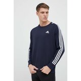 Adidas Bombažen pulover moška, mornarsko modra barva | Shoptok.si