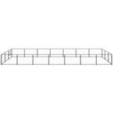 vidaXL kavez za pse crni 21 m² čelični | shoptok.hr