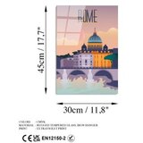 WALLXPERT dekorativna slika od kaljenog stakla, rim (UV1026) 30 x 45 cm | ePonuda.com