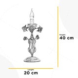 Lesnina XXXL NAMIZNA SVETILKA CAROLINA 20/20/40 cm | Shoptok.si