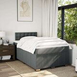 vidaXL Box spring postelja z vzmetnico temno siva 120x190 cm blago | Shoptok.si