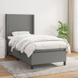 The Living Store Box spring postelja z vzmetnico temno siva 80x200 cm blago - Box Spring Postelja, (21517158) Cene