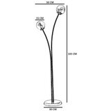 Opviq podna lampa Rose 2 Li, 165 cm, E27, zlatna boja | Eponuda.ba