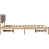  Krevetna konstrukcija s uzglavljem Svijetlo siva 120 x 190 cm | shoptok.hr