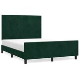  Okvir za krevet bez madraca tamnozeleni 140x190 cm baršunasti | Eponuda.ba
