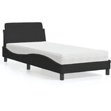 vidaXL Krevet s madracem crni 90x200 cm baršunasti Cijene