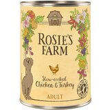 Rosie's Farm Varčno pakiranje Adult 24 x 400 g - Piščanec & puran Cene