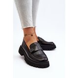 VINCEZA Black Flanila Women's Loafers with Strap | Shoptok.si