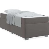  Konstrukcija postelje z vzmetnico Siva 100 x 200 cm blago, (5000126722) | Shoptok.si