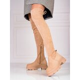 SHELOVET Women's musketeers on platform beige | shoptok.hr