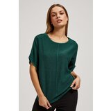 Marisse Emerald Oversized Sweater With Metallic Thread | Shoptok.si