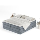 Maison de Rêve Tamno sivi boxspring krevet s prostorom za odlaganje/bez uzglavlja 200x200 cm Juniper – | shoptok.hr
