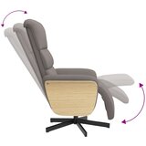  Naslonjač od tkanine s osloncem za noge smeđesivi | shoptok.hr