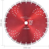  Dijamantni disk za rezanje s turbo segmentima i rupama 350 mm | shoptok.hr