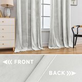 YSTYLE Set 2 žametnih termo zaves z obročki - 175 × 140 cm | Shoptok.si