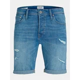 Jack & Jones Jeans kratke hlače Jjirick 12250177 Modra Regular Fit