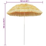  Suncobran za plažu u havajskom stilu 180 cm prirodni | Eponuda.ba