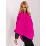 Wool Fashion Italia Poncho-AT-PN-2347.16-fuchsia | Shoptok.si