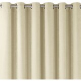  Curtain MILANA color beige style classic silver silver metal eyelets chenille 220x245 HOMEDE | shoptok.hr