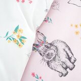 Catherine Lansfield Rožnata enojna otroška posteljnina 135x200 cm Bunny Tails Ditsy Flowers – | Shoptok.si