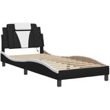  Okvir kreveta Viana s LED-om bez madraca crno-bijeli 80x200cm | shoptok.hr
