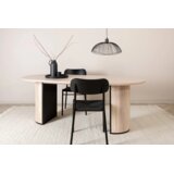 Venture Home Bianca ovalni blagovaonski stol 200 × 90 cm, izbijeljeni (whitewash) | shoptok.hr