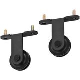 vidaXL Drsna vrata s kompletom vodil 100x210 cm trdna borovina | Shoptok.si