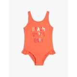 Koton Swimsuit with Straps, Frill Detailed Printed Cene