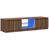 vidaXL TV omarica z LED lučkami rjav hrast 140x40x35,5 cm, (20734965) | Shoptok.si